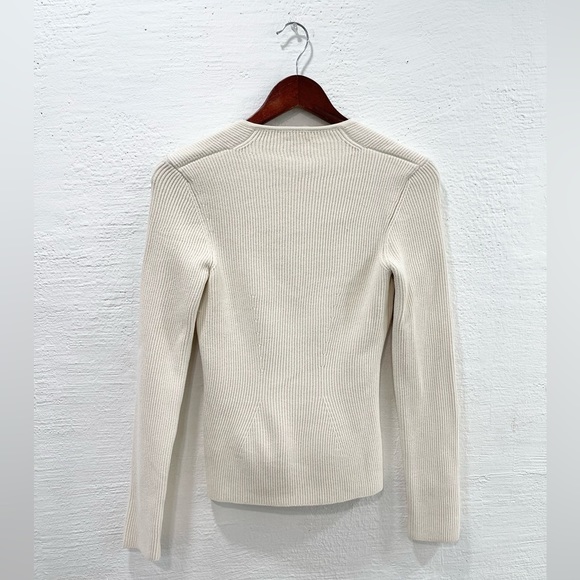 Khaite The Kirah Ribbed Sweater Ivory - Picture 6 of 6